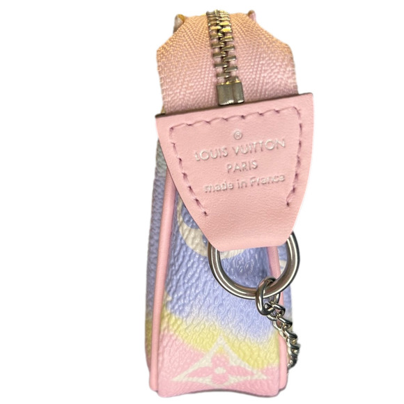 Louis Vuitton Mini Monogram Pochette Accessory Escale Pouch with original chain - Picture 4 of 10